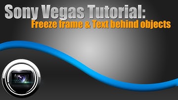 Sony Vegas tutorial - Freeze frame & Text behind Objects