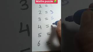 Maths puzzle 🧩# trending shorts # brain test 🧠🤔# iq test # Viral #
