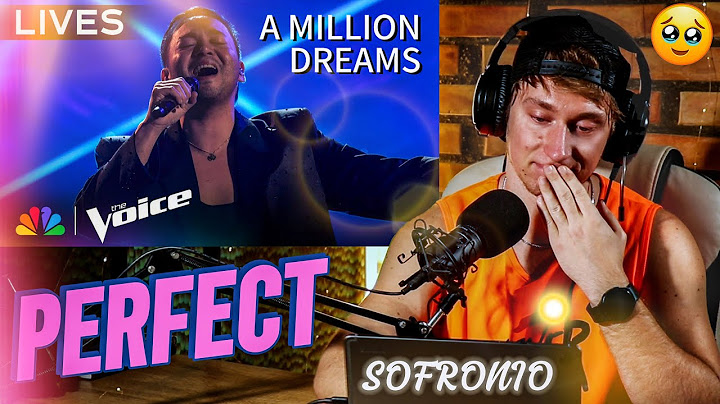 Sofronio Vasquez Performs "A Million Dreams" | The Voice Finale | Richards Infinity Reacts