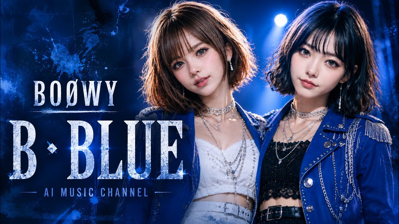 BOØWY/B・BLUE 女性ボーカルでカバーしてみた！ LIVE SOUND ai cover songs japanese AsYu 🎤AI Vocal/Akari×Mio