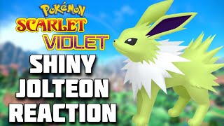 Shiny Jolteon Full Reaction Pokémon Scarlet And Violet Shiny Highlight