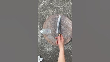 Tôi làm con dao phi lê chuôi bằng gỗ Cẩm chỉ sắc bén như nước vậy thật hiếm có