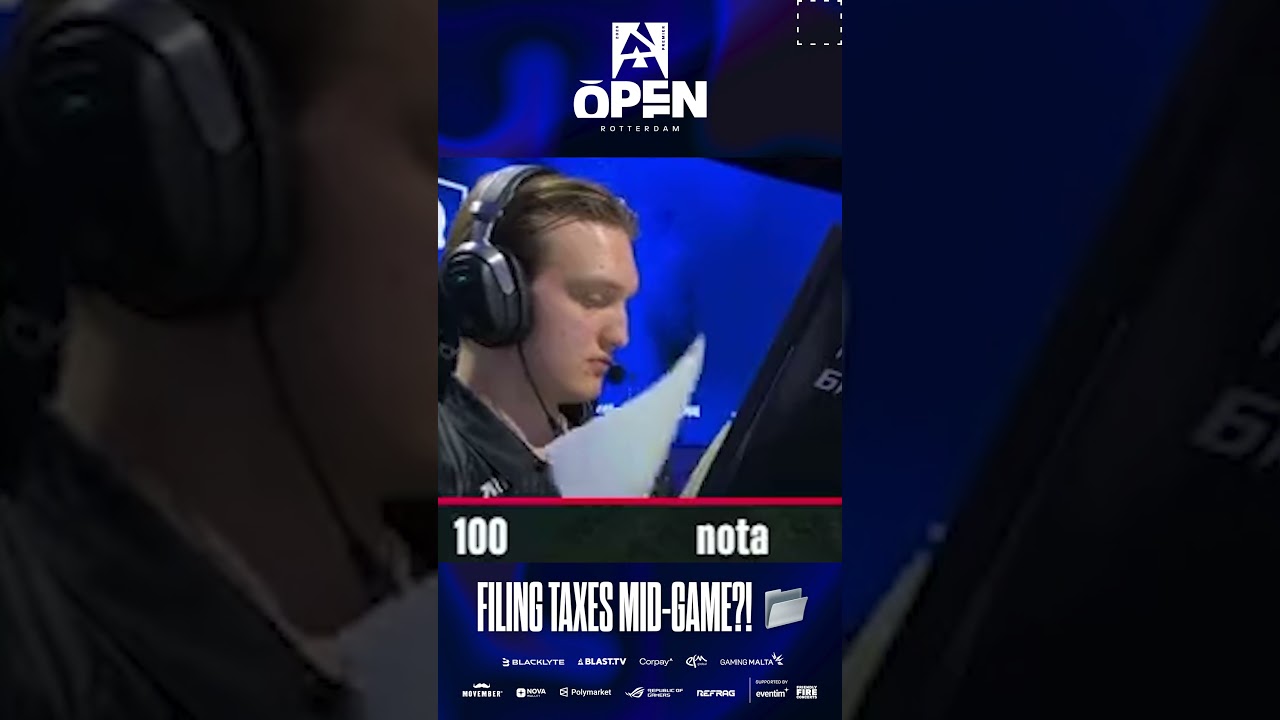 First CS player to file his taxes mid-tournament 📂👀 @PARIVISIONCS2