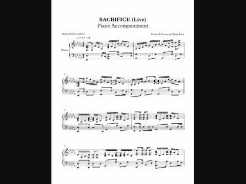 Sacrifice [Live] – Elton John Sheet music for Piano, Vocals (Piano