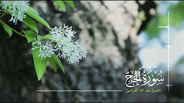 اجمل تلاوه للشيخ عبدالله القرافى من سوره الحج
