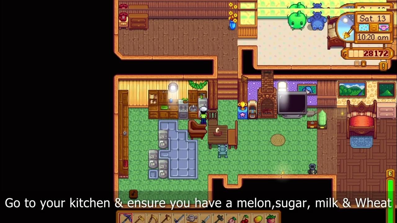 How to Cook a Pink Cake in Stardew Valley YouTube