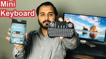 Mini Wireless Keyboard Unboxing & Review | With Touch Pad Mouse | Use With PC, Mobiles, Smart TV