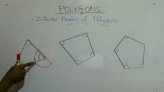 How to Use a Protractor - Measure Angles - Polygons