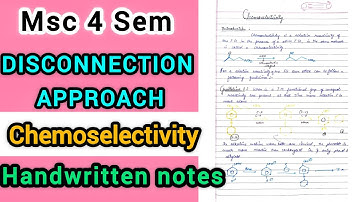 ChemoSelectivity - Disconnection Approach | Organic Synthesis 2 @ChemistryChampss