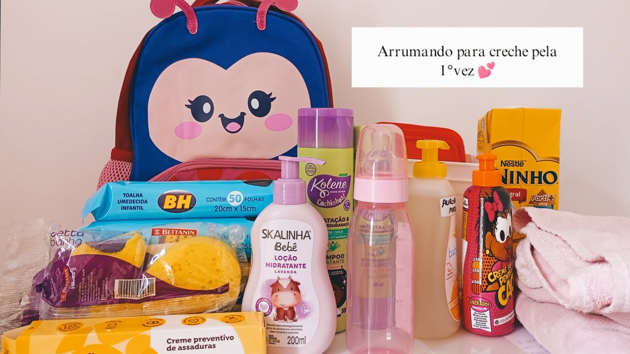 ARRUMANDO A MOCHILINHA PARA CRECHE, PELA PRIMEIRA VEZ ✨
