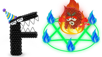 Magnet Alphabet Lore: F happy birthday to D but D is a Demon