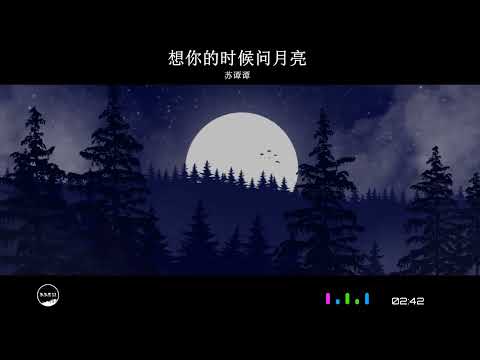 2023華語網絡流行音樂 ||《想你的時候問月亮》|| 蘇譚譚 || 動態歌詞
