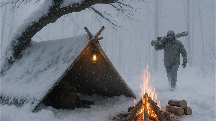 Trapped in a -21°C Blizzard with Only a Fire | Extreme Winter Survival Alone