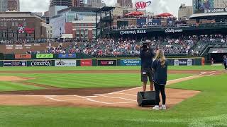 Abby Karakas Sings O Canada English - Detroit Tigers Vs. Toronto Blue Jays 07092023.