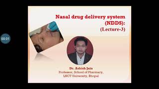 Nasal DDS Lecture 3  I NASAL FORMULATIONS I Pharmacy