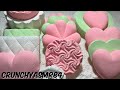 Variety pink  mint crush  different textures  oddly satisfying  asmr  sleep aid