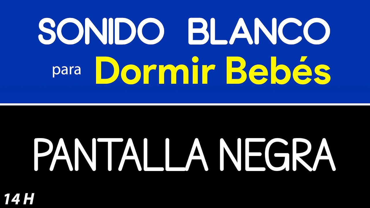 Sonido Blanco para Dormir Bebés 👶 Pantalla Oscura 👶 Música para Dormir Bebés con Pantalla Negra  👶