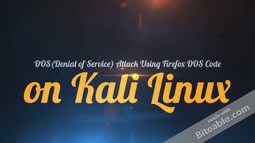 Penetration Testing on Kali Linux | Denial of Service | DOS Attack| Firefox latest Exploit