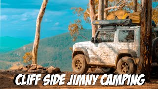 Suzuki Jimny Cliff side Camping - Muddy mission in the Watagans