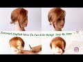 Perfect side bangs tutorial &amp; styling Easy technique#sidebangs#flequillolateral