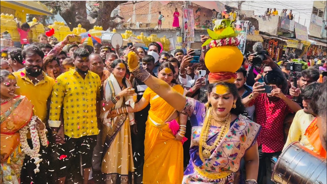 Komuravelly mallanna jathara 2023 | Komuravelli Mallanna swamy jatara 2023 #shyamaladevi surya Bonam