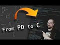 Pd to c with plugdata  getting started