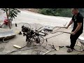 Làm máy cày bằng động cơ xe máy