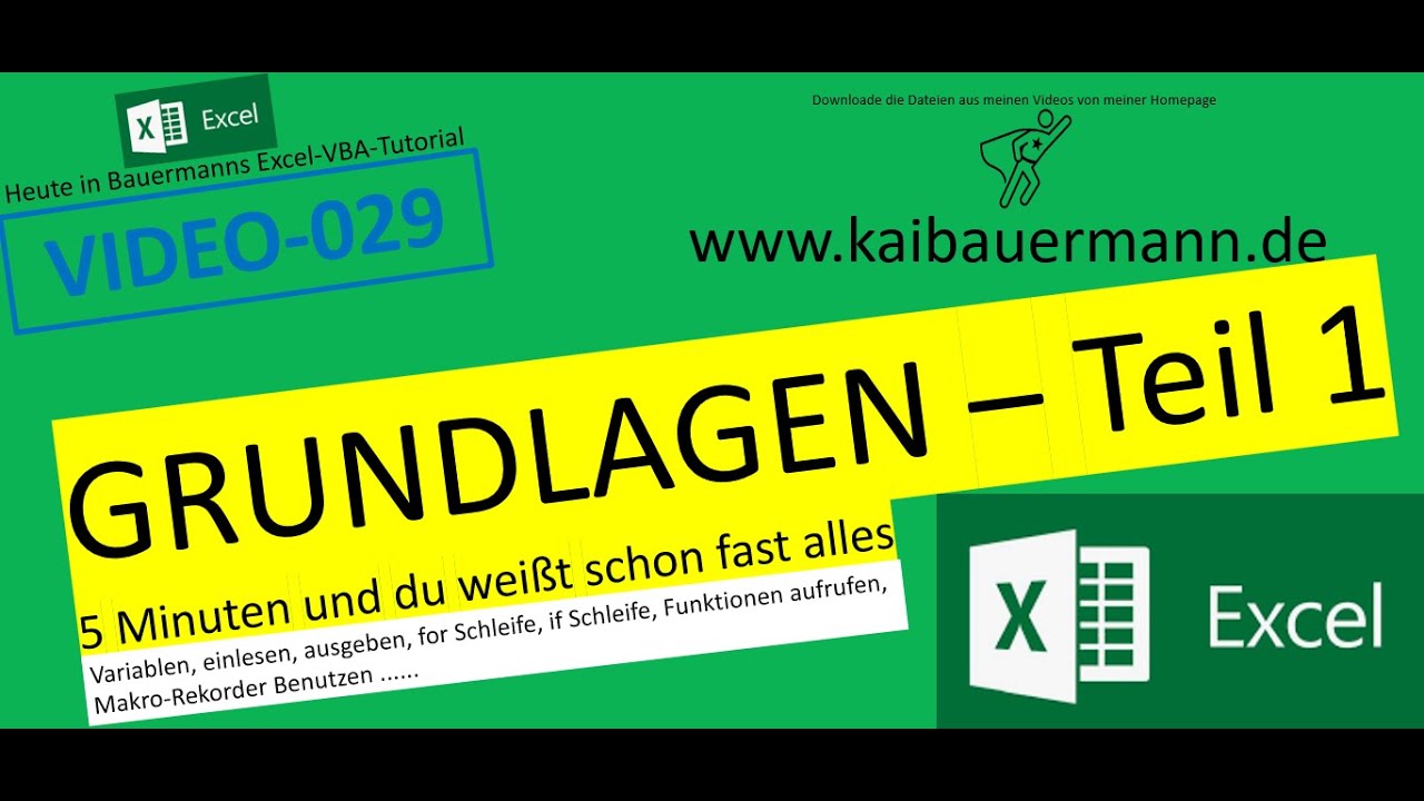 029-GRUNDLAGEN-TEIL 1 .xlsm / excel / vba / tutorial / programmieren ...