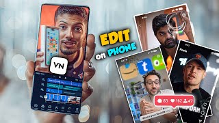 Edit viral tech Reels on your Phone - VN Editing tutorial