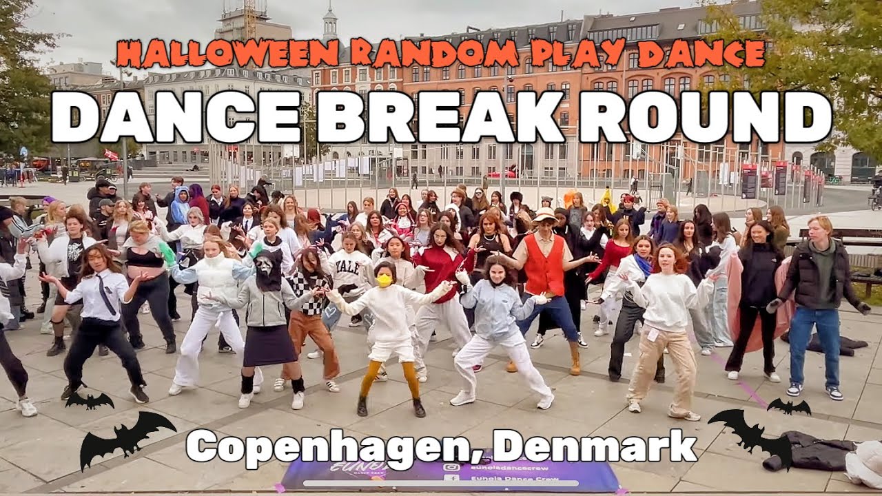 [KPOP IN PUBLIC] HALLOWEEN RANDOM PLAY DANCE [DANCE BREAK ROUND] 2023 IN DENMARK | EUNOIA DANCE CREW
