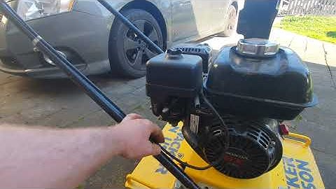 Wacker Neuson plate compactor start up