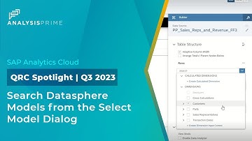 Search Datasphere Models from the “Select Model” Dialog