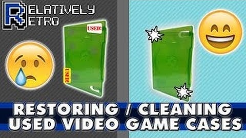 Restoring Used Video Game Cases / Cleaning Video Game Cases