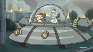 Rick and Morty Rattlestar Ricklactica - Time travel scenes in order