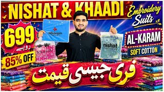Orignal🔥Embroidered Nishat Outlet Stoke | Khaadi |Alkaram | Soft Cotton | And Manymore | Upto85%OFF💯 screenshot 3