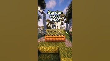 How to build a Garden Hedge in Minecraft Tutorial! #minecraft