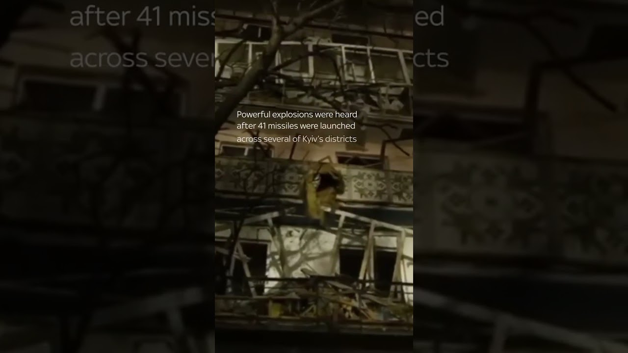 Kyiv hit by massive ballistic barrage