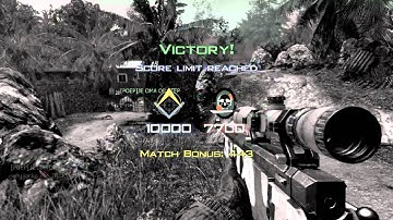 MW3 Throwing Knife Across Map Game Winning Kill
