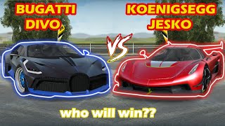 Bugatti Divo V/S koenigsegg Jesko - Extreme Car Driving Simulator - who will win🏆?? screenshot 5