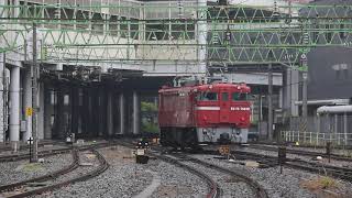 東北本線 ED75形 単機 仙台駅発車 2019年6月24日