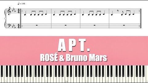 ROSÉ & Bruno Mars - APT. | Piano Tutorial | Sheet Music (피아노 악보)