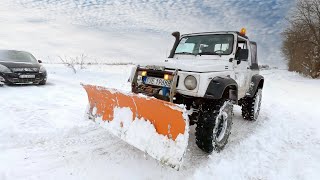 Pług śnieżny do samochodu terenowego - Suzuki Samurai 4x4
