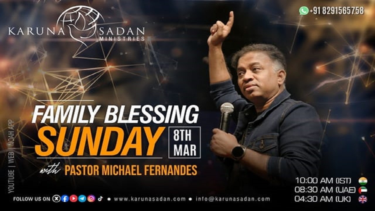 20260308 | KSM | Family Blessing Sunday | [ LIVE 🔴 ] | Pastor Michael Fernandes