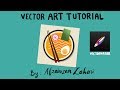 Vectornator tutorial on iPad: Bowl of Ramen