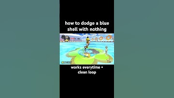 how to dodge a blue shell with nothing (joke) #mario #mariokart #mk8dx #nintendo