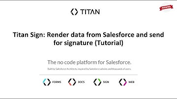 Titan Sign Tutorial: Fetch Salesforce Opportunity & Products, sign document.