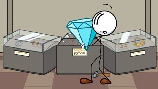 STEALING THE DIAMOND BUT I CANT STOP LAUGHING - The Henry Stickmin Collection