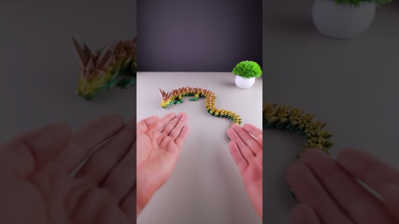 3D Printing Crystal And Rose Dragons Shorts