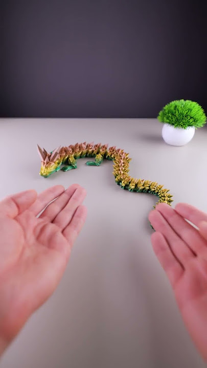 3D Printing Crystal and Rose Dragons #Shorts