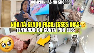 NÃO SENDO FÁCIL ESSES DIAS COM ELES🥹||COMPRINHAS NA SHOPPE||DONA DE CASA NA ATIVA ||Fran Oliveira 